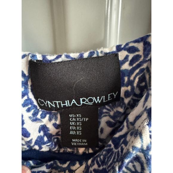 Cynthia Rowley Navy Lounge Dress Maxi XS - Picture 4 of 8